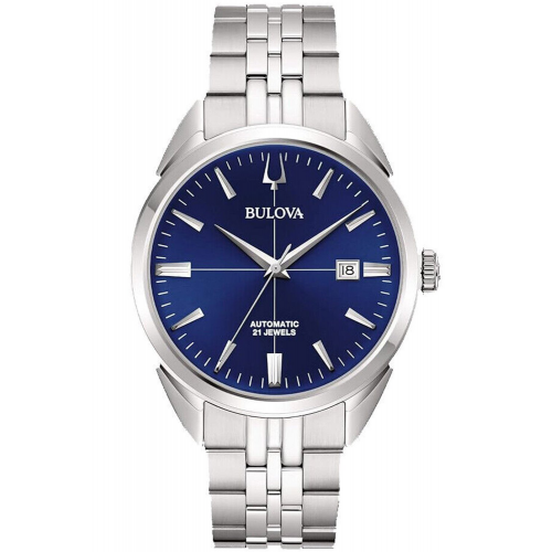 Bulova 96B425 Herrenuhr Automatik Sutton Stahl/Blau