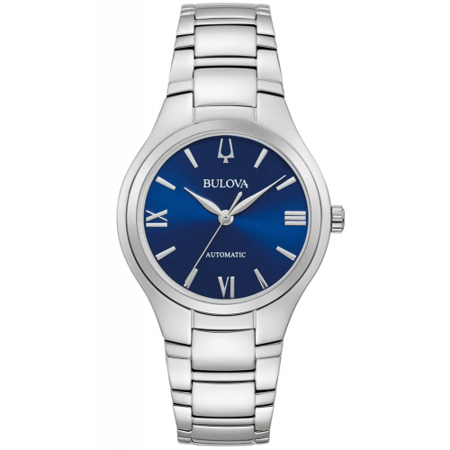 Bulova 96L319 Damenuhr Automatik Sutton Stahl/Blau