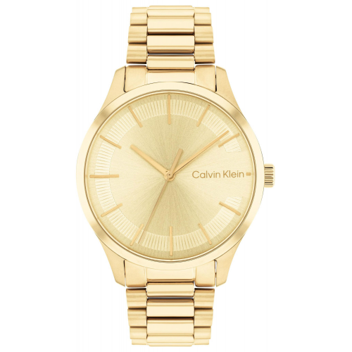 Calvin Klein 25200043 Damen-Armbanduhr CK Iconic Goldfarben