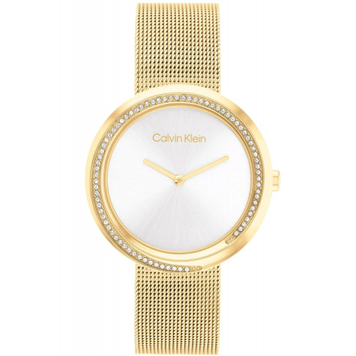 Calvin Klein 25200150 Damenuhr Twisted Bezel Goldfarben