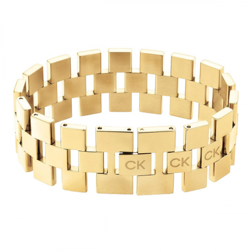 Calvin Klein 35000244 Damen-Armband Edelstahl Goldfarben Geometric