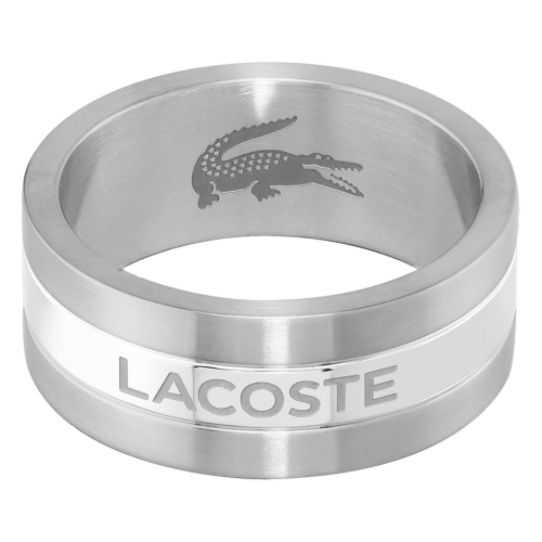 Lacoste 2040093 Herrenring Adventurer Silberfarben