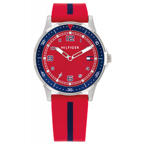 Tommy Hilfiger 1720035 Uhr für Jugendliche Boys Rot/Blau