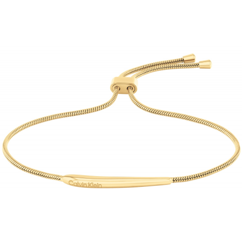 Calvin Klein 35000342 Damen-Armband Elongated Drops Edelstahl Goldfarben