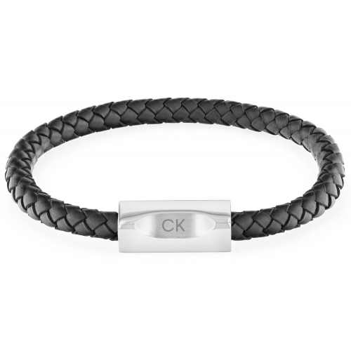 Calvin Klein 35000571 Herrenarmband Leder Schwarz Bold