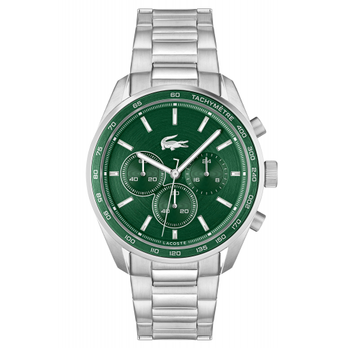 Lacoste 2011346 Herrenuhr Boston Chronograph Stahl/Grün