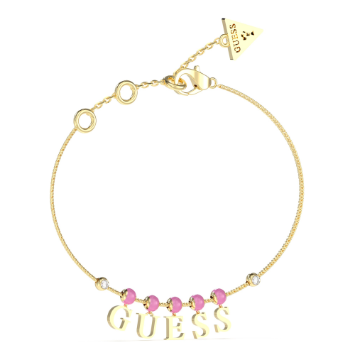 Guess JUBB04224JWYGPK Damen-Armband Goldfarben/Rosa