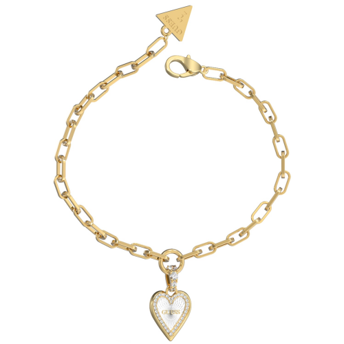 Guess JUBB03240JWYGRHS Damen-Armband Goldfarben Love Me Tender