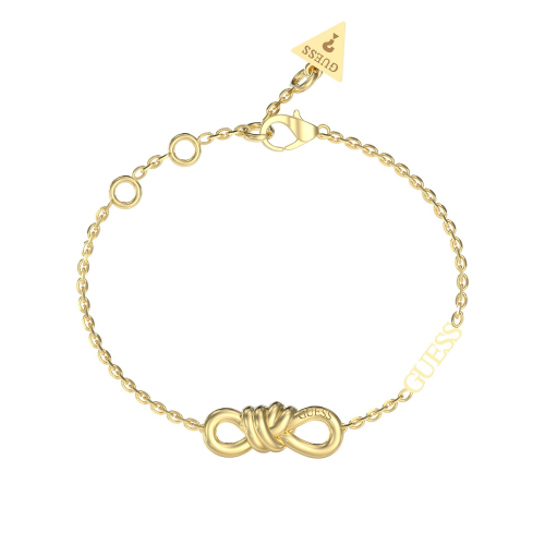 Guess JUBB04011JWYG Damen-Armband Goldfarben Knoten Mini