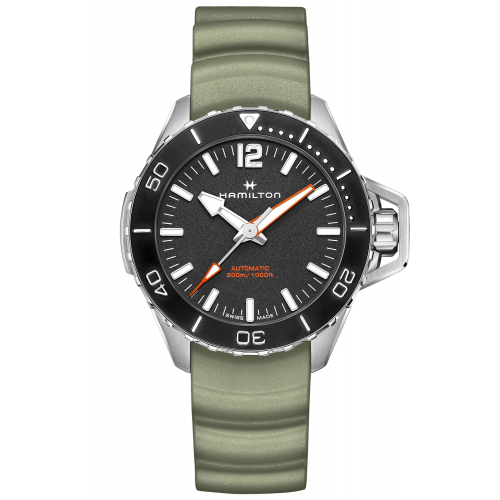 Hamilton H77825331 Herren-Taucheruhr Khaki Navy Frogman Grün