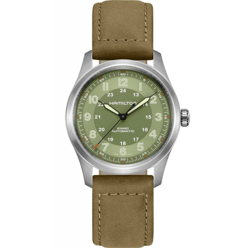 Hamilton H70205860 Automatikuhr Khaki Field Titanium Auto Hellgrün 38 mm