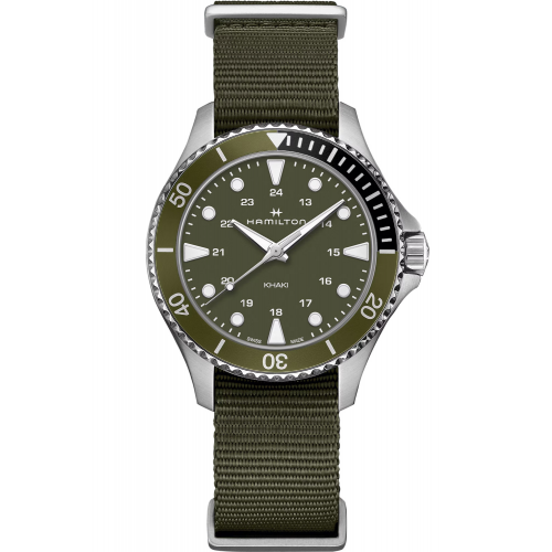 Hamilton H82241961 Unisex Armbanduhr Khaki Navy Scuba Grün 37 mm