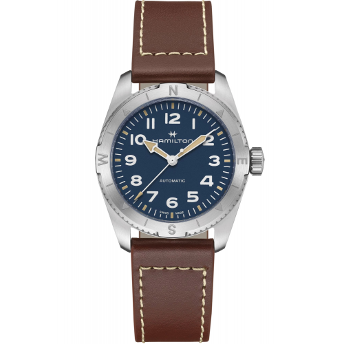 Hamilton H70225540 Herrenarmbanduhr Khaki Field Expedition Auto Braun/Blau