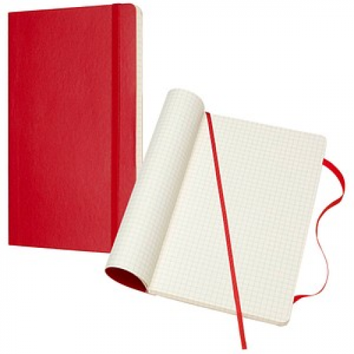 MOLESKINE Notizbuch Classic Collection ca. DIN A5 kariert, scharlachrot Softcover 192 Seiten