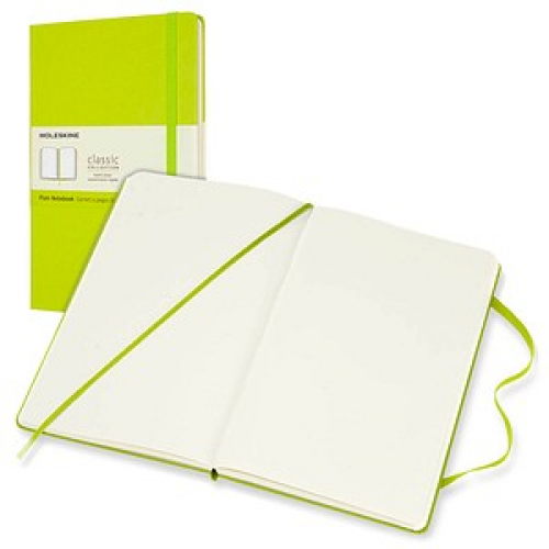 MOLESKINE Notizbuch Classic Collection fester Einband ca. DIN A5 blanko, hellgrün Hardcover 240 Seiten