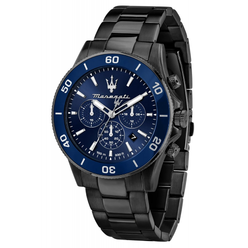 Maserati R8873600005 Herren-Chronograph Competizione Schwarz/Blau