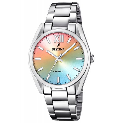 Festina F20622/H Damenarmbanduhr Quarz Regenbogen