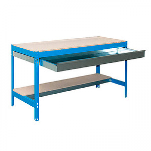 Simonrack Werkbank SIMONWORK blau 1 Schublade 151,0 x 76,0 x 84,2 cm