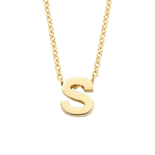 Blush 3155YGO_S Damen-Collier 585 Gold mit Anhänger Buchstabe S