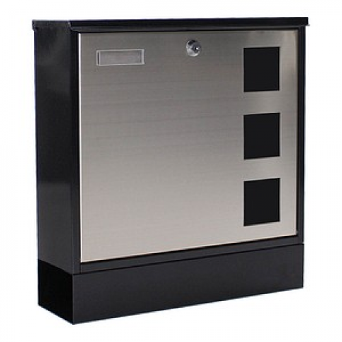 ROTTNER Briefkasten Design Mailbox  T05535 schwarz