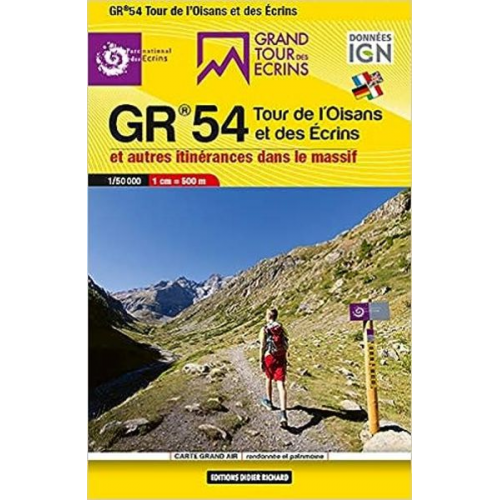 GR 54 Tour de l'Oisans et des Ècrins 1:50000