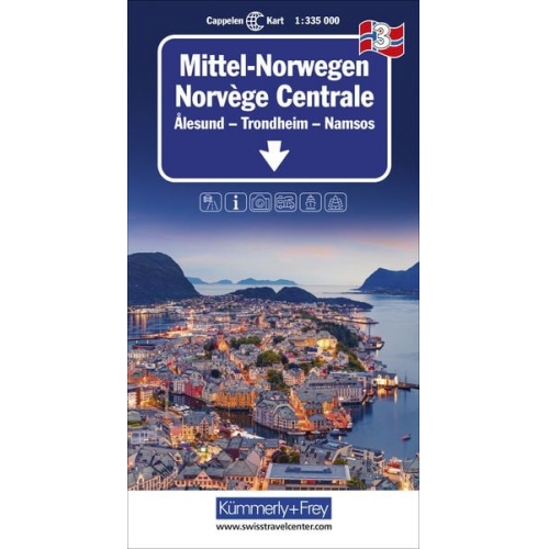 Mittel-Norwegen Nr. 03 Regionalkarte Norwegen 1:335 000