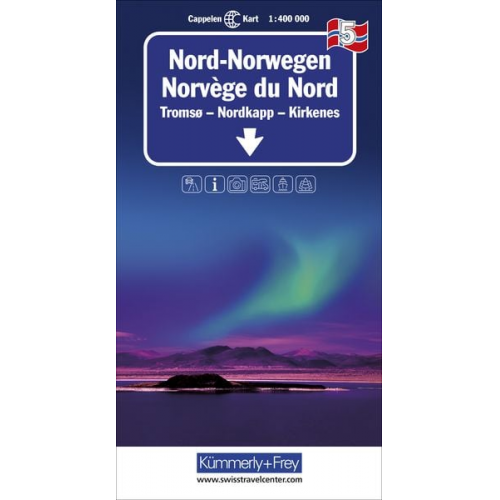 Nord-Norwegen Nr. 05 Regionalkarte Norwegen 1:400 000