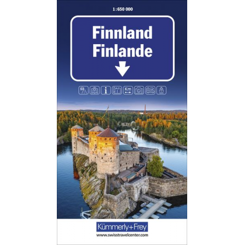 Finnland Strassenkarte 1:650 000