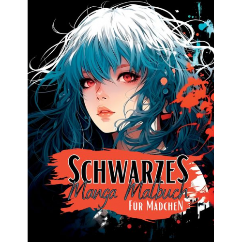 Lucy´s Manga Malbücher - Schwarzes Manga Malbuch für Mädchen.