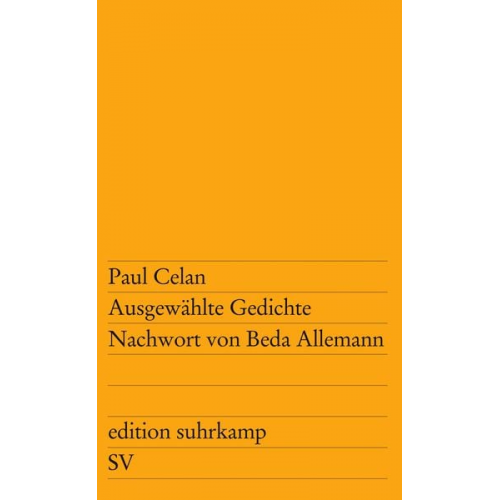 Paul Celan - Ausgewählte Gedichte
