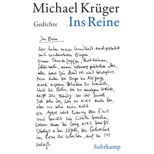 Michael Krüger - Ins Reine