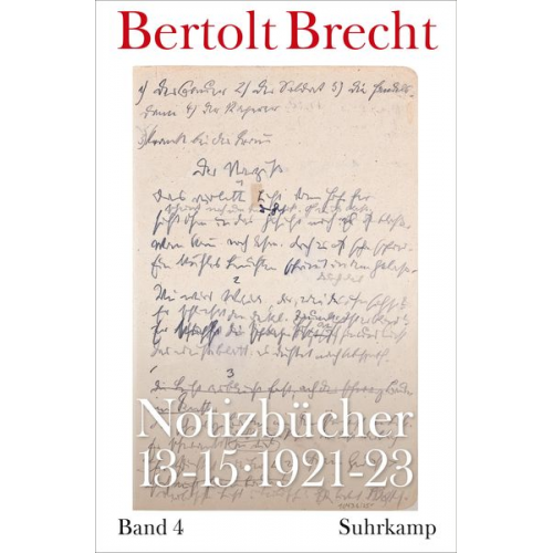 Bertolt Brecht - Notizbücher 13-15