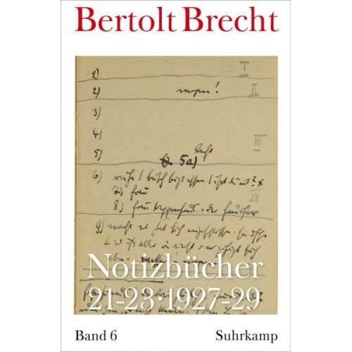 Bertolt Brecht - Notizbücher 21-23