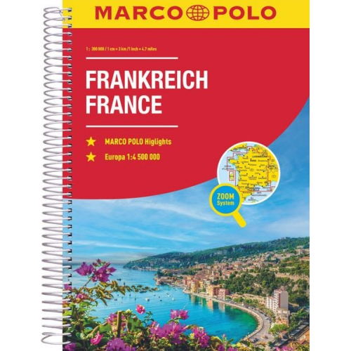 MARCO POLO Reiseatlas Frankreich 1:300.000
