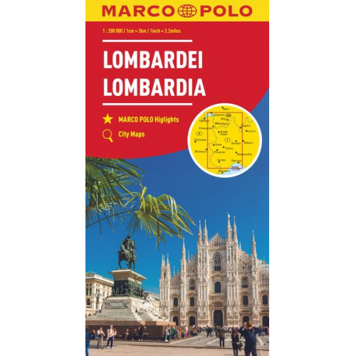 Marco Polo - MARCO POLO Regionalkarte Italien 02 Lombardei, Oberitalienische Seen 1:200.000