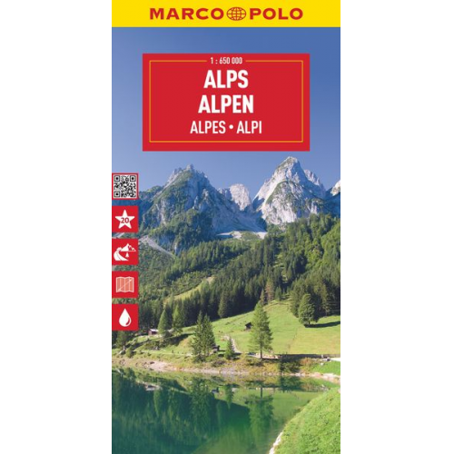 Marco Polo - MARCO POLO Reisekarte Alpen 1:650.000