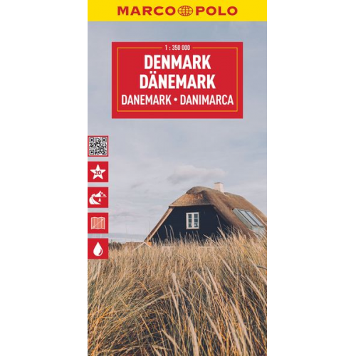 MARCO POLO Reisekarte Dänemark 1:350.000