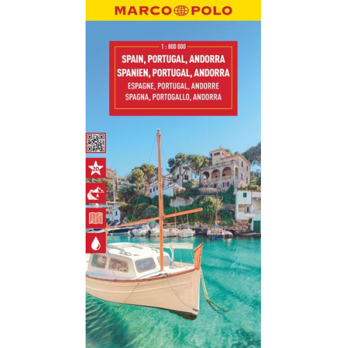 Marco Polo - MARCO POLO Reisekarte Spanien, Portugal 1:1 Mio.