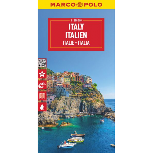 MARCO POLO Reisekarte Italien 1:850.000