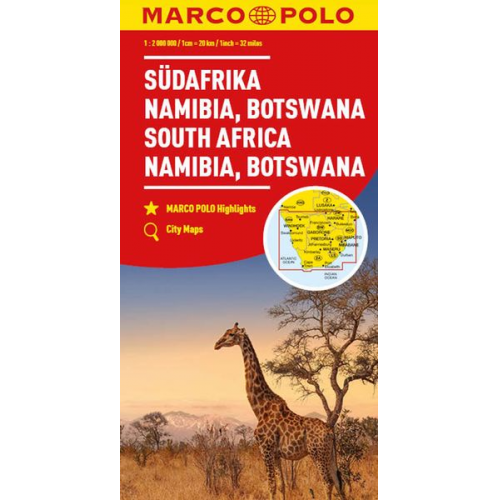 Marco Polo - MARCO POLO Kontinentalkarte Südafrika, Namibia, Botswana 1:2 Mio.