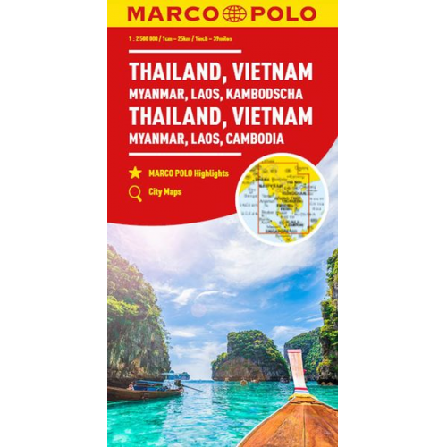 Marco Polo - MARCO POLO Kontinentalkarte Thailand, Vietnam 1:2,5 Mio.