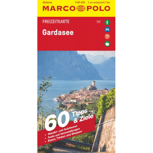 MARCO POLO Freizeitkarte 117 Gardasee 1:100.000