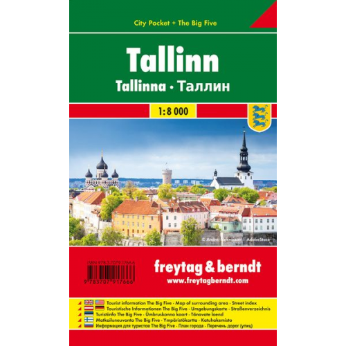 Tallinn, Stadtplan 1:10.000, City Pocket