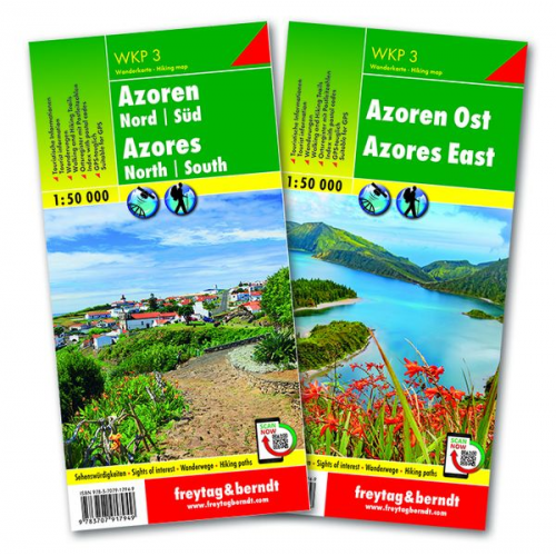 Azoren, Wanderkarten-Set 1:50.000, WKP 3