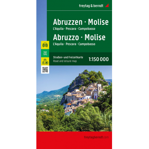 Abruzzen - Molise, Straßen- und Freizeitkarte 1:150.000, freytag & berndt