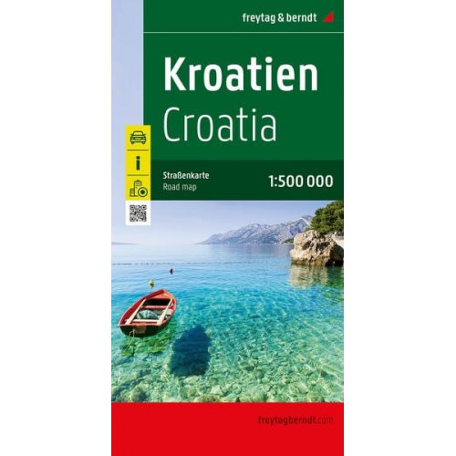 Kroatien, Straßenkarte 1:500.000, freytag & berndt