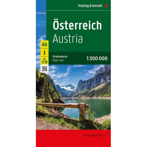 Österreich, Straßenkarte 1:300.000, freytag & berndt
