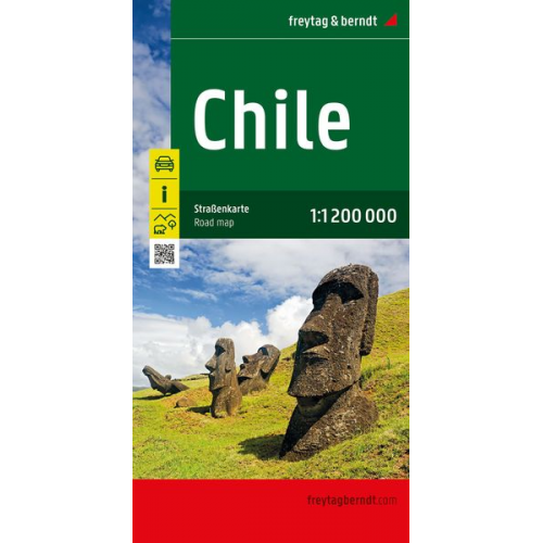 Chile, Straßenkarte 1:1.200.000, freytag & berndt