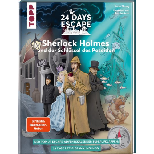 Yoda Zhang - 24 DAYS ESCAPE 3D Pop-Up-Adventskalender– Sherlock Holmes und der Schlüssel des Poseidon (SPIEGEL Bestseller-Autor)