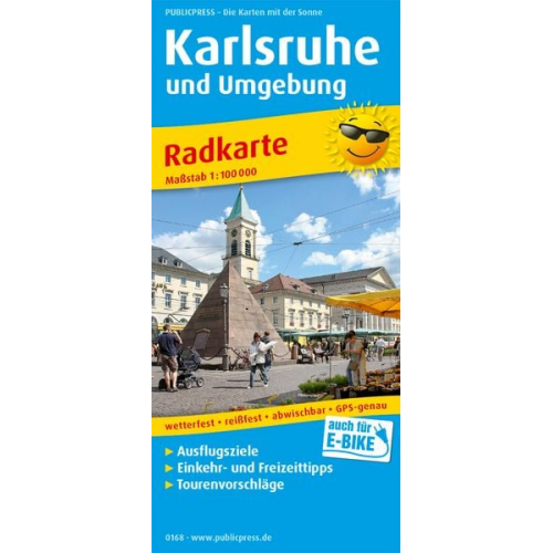 Karlsruhe und Umgebung 1:100 000